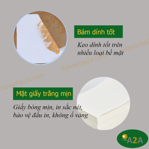 Giấy decal nhiệt in tem khổ A6